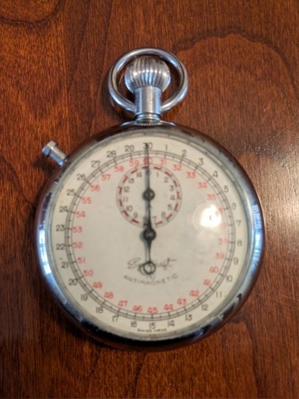 Vintage Mechanical Stop Watch by Sport Craft Swiss Made